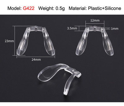 10db Nyeregszemüvegek Orrpárna Szemüvegek Csúszásgátló Tartó Szemüvegtartozékok
