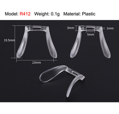 10db Nyeregszemüvegek Orrpárna Szemüvegek Csúszásgátló Tartó Szemüvegtartozékok