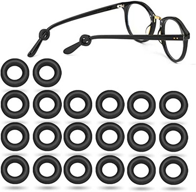 20db Szemüveg Temple Tips Ujj rögzítő Szilikon Csúszásgátló Tartó Elasztikus Szemüvegek Fülkampó Tükör Láb Szemüveg Kiegészítők