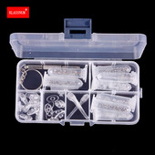 1 szett Szemüvegjavító eszközkészlet Szemüvegek Szemüvegek Napszemüvegek Óra javítás Csavarok Anyák Párnák Horgok Csavarhúzó Szerszám dobozzal