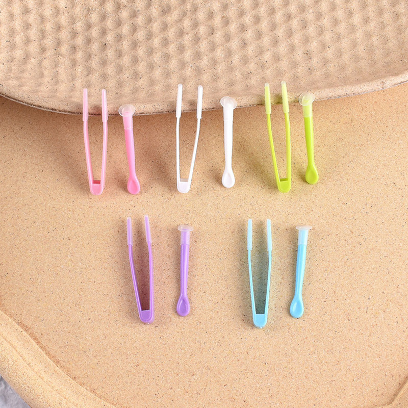 1 szett új többszínű kontaktlencsék csipeszek és szívórudak speciális bilincsekhez Szerszám kontaktlencse behelyező eltávolító