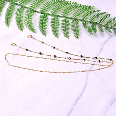 MOON GIRL Crystal Pearl napszemüveg lánc nyak zsinór gyöngyök olvasószemüveg tartó elegáns divat női maszk szíj Drpshipping