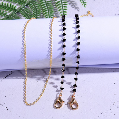 MOON GIRL Crystal Pearl napszemüveg lánc nyak zsinór gyöngyök olvasószemüveg tartó elegáns divat női maszk szíj Drpshipping