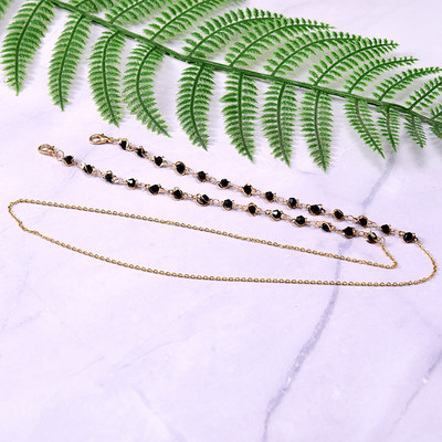 MOON GIRL Crystal Pearl napszemüveg lánc nyak zsinór gyöngyök olvasószemüveg tartó elegáns divat női maszk szíj Drpshipping