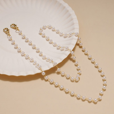 Új gyöngy maszk kötél szemüveg lánc többcélú kiegészítők kézzel készített maszk dekoráció nyaklánc Elegáns gyönyörű női ékszer