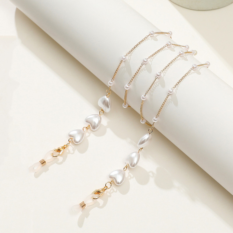 Új gyöngy maszk kötél szemüveg lánc többcélú kiegészítők kézzel készített maszk dekoráció nyaklánc Elegáns gyönyörű női ékszer