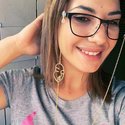 Bohemia Leaf Medál Szemüveglánc Zsinór Olvasószemüvegek Láncok Női Kiegészítők Napszemüvegek Tartópántok Zsinórok Testlánc