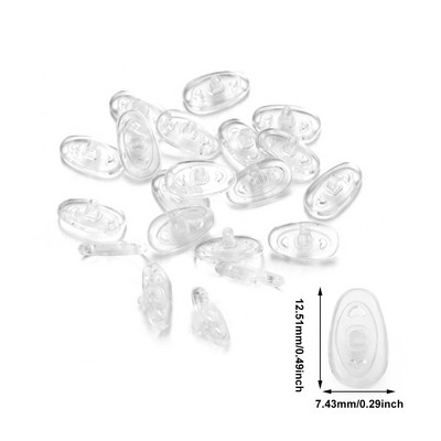 5/10/25 paari universaalsed libisemisvastased silikoonist ninapadjad, sisselükatavad prillid, ninapadjad, pehmed turvatugi ninapadjad prillide tarvikud