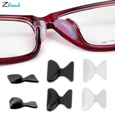 Zilead 5 Pairs Μαλακά γυαλιά σιλικόνης Επιθέματα μύτης Στήριγμα για γυαλιά Γυαλιά ηλίου Αντιολισθητικό μαξιλαράκι μύτης Αξεσουάρ γυαλιών γυαλιά