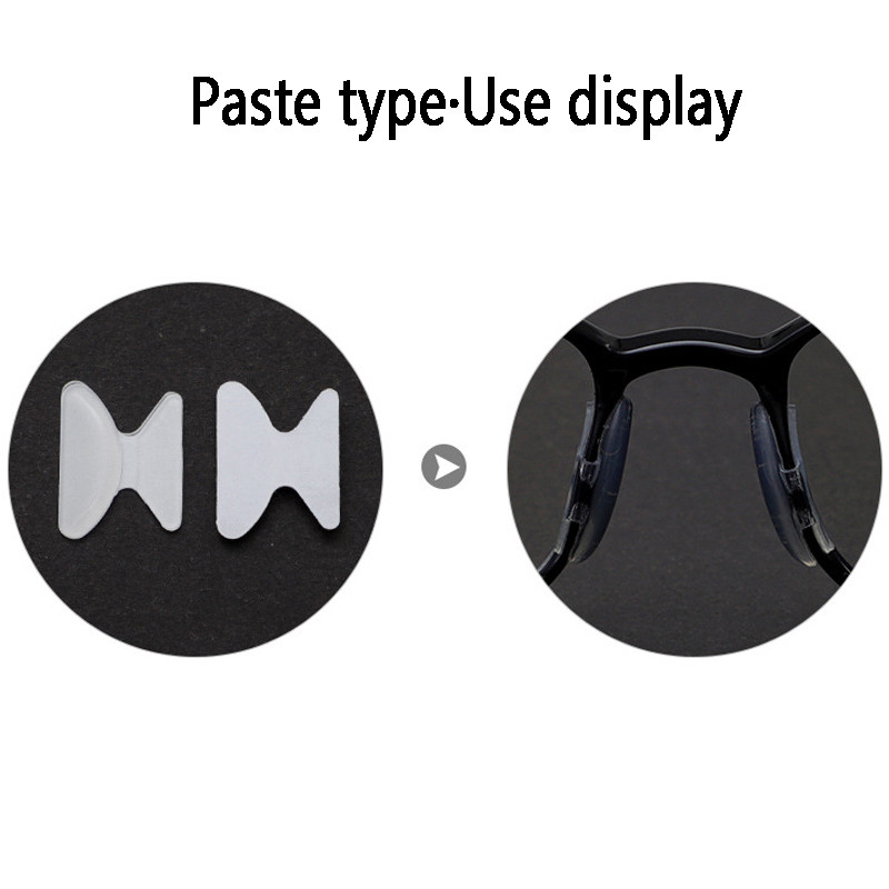 Zilead 5Pairs Puha Szilikon Szemüvegek Orrpárnák Merevítő Szemüvegek Tartó Napszemüvegek Csúszásmentes orrpárna Szemüveg kiegészítők Szemüvegek