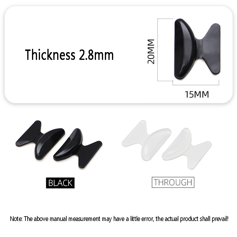 Zilead 5Pairs Puha Szilikon Szemüvegek Orrpárnák Merevítő Szemüvegek Tartó Napszemüvegek Csúszásmentes orrpárna Szemüveg kiegészítők Szemüvegek