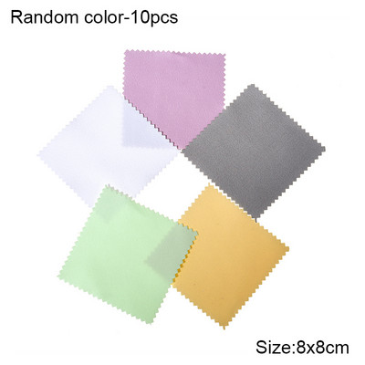 10db Mikroszálas Szemüvegek Tisztítókendők Képernyő Lencse Tisztító Törlőkendő Nem mérgező Ékszer Óra Polírozó Kendő Szemüvegtartozékok