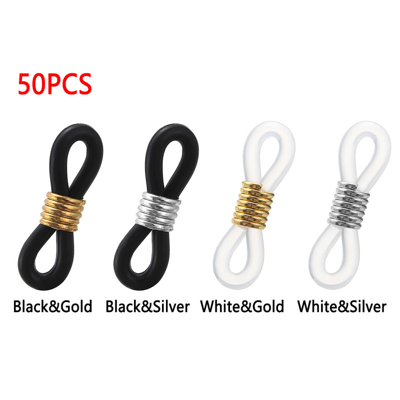 50vnt akiniai ausų kabliukas neslystantis akiniai grandinės akinių laikiklis galiukai virvė akiniai nuo saulės Laido laikiklis dirželio kilpos jungtis