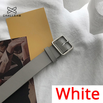 2021 PU bőr öv női négyszögletes csatos tűs csatos farmer fekete öv elegáns luxus márka díszes vintage szíj női 404