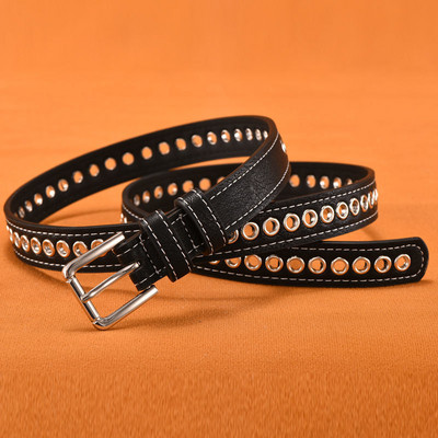 2021 PU bőr öv női négyszögletes csatos tűs csatos farmer fekete öv elegáns luxus márka díszes vintage szíj női 404