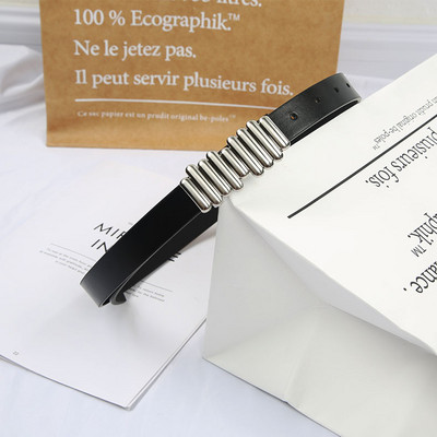 2021 PU bőr öv női négyszögletes csatos tűs csatos farmer fekete öv elegáns luxus márka díszes vintage szíj női 404