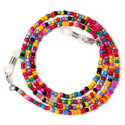 Bohém színes maszkszíj Uniszex állítható hosszúságú maszk lánc divat szemüvegek zsinór elveszés elleni olvasószemüvegek kötélszíj