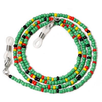 Bohém színes maszkszíj Uniszex állítható hosszúságú maszk lánc divat szemüvegek zsinór elveszés elleni olvasószemüvegek kötélszíj