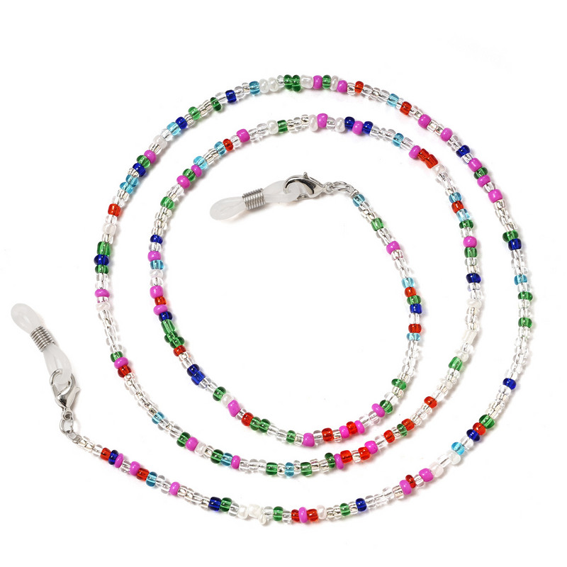 Bohém színes maszkszíj Uniszex állítható hosszúságú maszk lánc divat szemüvegek zsinór elveszés elleni olvasószemüvegek kötélszíj