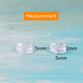 Toketorism 5 чифта/10 броя меки противоплъзгащи кукички за уши Комфортни фиксатори за аксесоари за очила кръгли дръжки