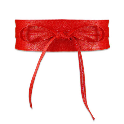 Női öv ruhához Bőr csípős, széles övek Egyszerű bekötésű derékpánt kabát fűző tervező luxusmárka Cummerbunds deréköv