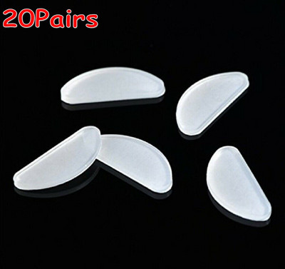 40 DB öntapadó szemüvegek orrpárna D alakú csúszásgátló puha szilikon orrpárna szemüveg szemüveg szemüveg orrpárna készlet