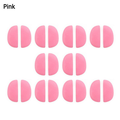 10 pár/csomag szilikon csúszásgátló orrpárna szemüvegekhez Push On orrpárna javítóeszköz Szemüveg napszemüvegek szemüveg-tartozékok