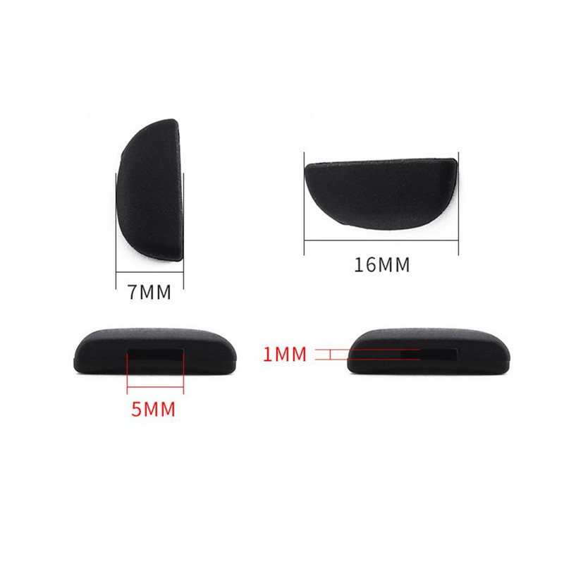 10 pár/csomag szilikon csúszásgátló orrpárna szemüvegekhez Push On orrpárna javítóeszköz Szemüveg napszemüvegek szemüveg-tartozékok