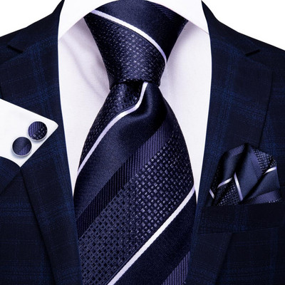 Hi-Tie 100% коприна Луксозни мъжки вратовръзки Флорални черни златни вратовръзки Paisley NeckTie Pocket Square Копчета за ръкавели Комплект мъжки сватбени вратовръзки