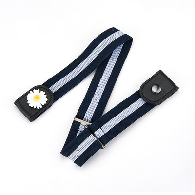 Új női öv csat nélkül, tömör övek Zökkenőmentes Jean nadrág ruha, állítható, rugalmas deréköv Elegáns láthatatlan derékpánt