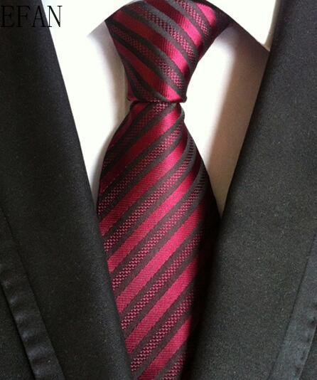 Divatos nyakkendők klasszikus férfi csíkos sárga sötétkék esküvői nyakkendők Jacquard szőtt 100% selyem férfi tömör nyakkendő pöttyös nyakkendők