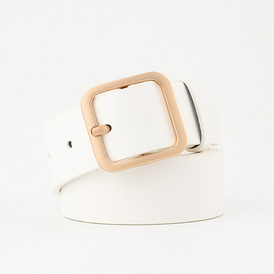 Divatos PU bőr öv női négyszögletes tűs csatos övek Minőségi női ruha farmer pánt lányok derékpánt állítható övek