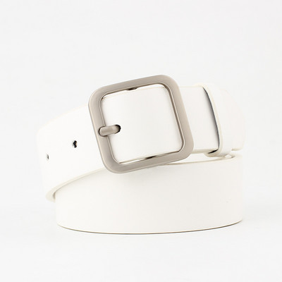 Divatos PU bőr öv női négyszögletes tűs csatos övek Minőségi női ruha farmer pánt lányok derékpánt állítható övek