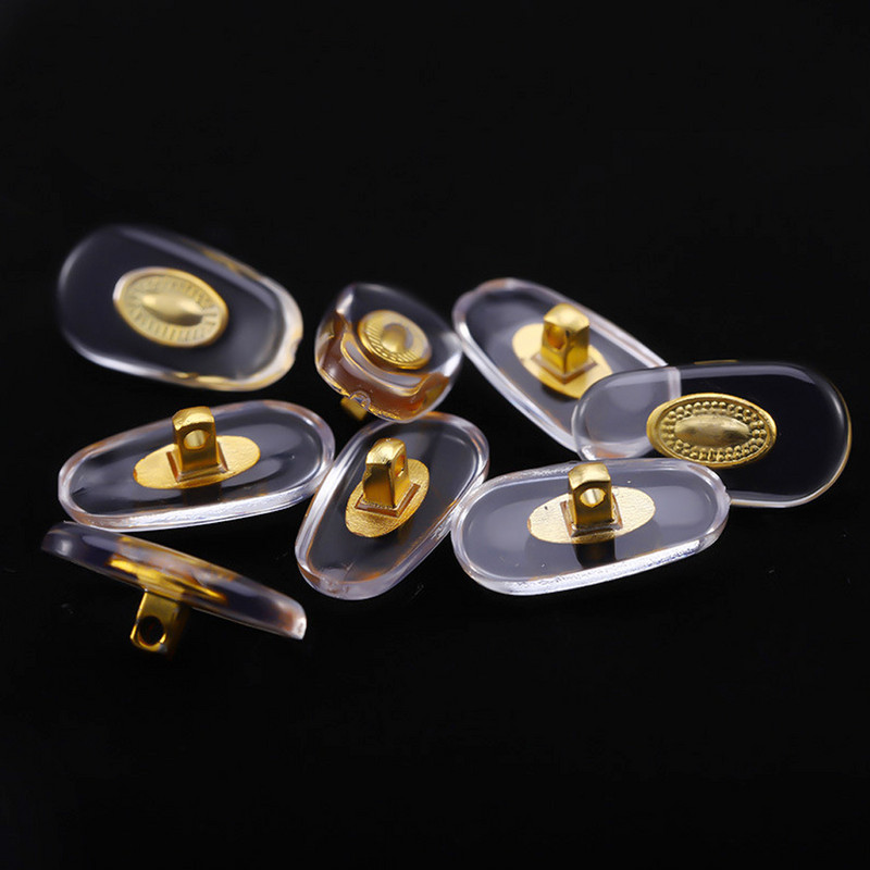 Új 150 pár/doboz szilikon orrpárna szemüveghez Puha orrpárna szemüveghez napszemüveg csavarok szemüveghez javító készlet