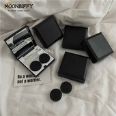 Szilárd kontaktlencsék tárolódoboza, fekete, elegáns lencsetartó Női Ins Kiváló minőségű kontaktlencsetok Férfi hordozható utazási készlet