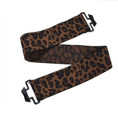 Övek nőknek Fekete Egyszerű derék Elasztikus női pánt Kerek csatos Dekorációs Kabát Pulóver Divat ruha Rizsfehér