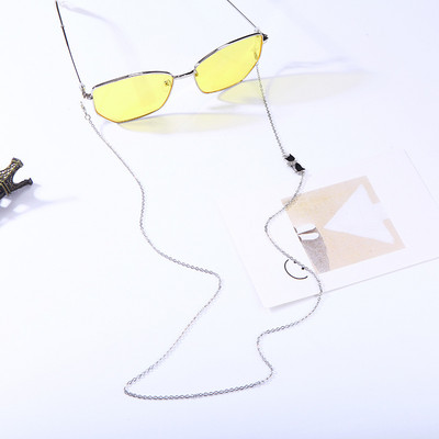 Vintage fekete denevér szemüveg lánc uniszex napszemüveg zsinór tartó fém zsinór olvasó szemüveg szíj maszk lánc lóg a nyakon ékszerek