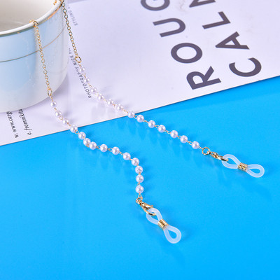 Vintage fekete denevér szemüveg lánc uniszex napszemüveg zsinór tartó fém zsinór olvasó szemüveg szíj maszk lánc lóg a nyakon ékszerek