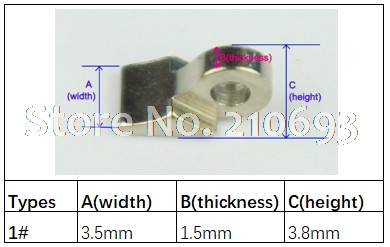 100db egyetlen zsanér fém optikai kerethez széles zsanér forrasztás zsanér cserepánt javító alkatrész 7 különböző méretű 9013