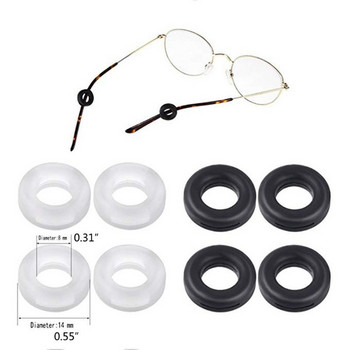 10 чифта прозрачен държач на ръкава с връх на очила Силиконов противоплъзгащ държач Очила Кука за ухо Огледало Крака Аксесоари за очила