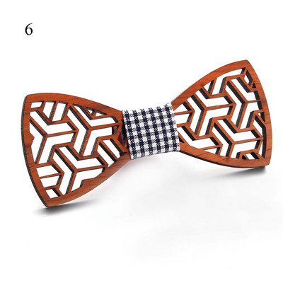 Divatos fa csokornyakkendő férfiaknak Uniszex üreges faragott retro fa nyakkendők állítható pánt Vintage csokornyakkendő csokornyakkendő vékony nyakkendő