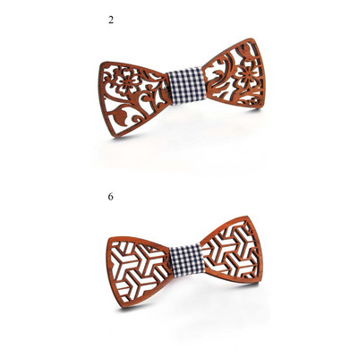 Divatos fa csokornyakkendő férfiaknak Uniszex üreges faragott retro fa nyakkendők állítható pánt Vintage csokornyakkendő csokornyakkendő vékony nyakkendő