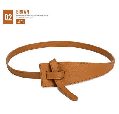 Designer övek nőknek kiváló minőségű csomós puha pu bőr hosszú Cummerbunds széles kabát Ceinture női ruha derékpánt Cintos