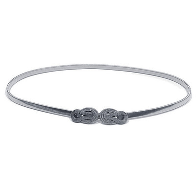 Arany Ezüst Övek Női Ruhák Rugalmas Stretch Női Deréköv Fémlemez Vékony Női Ruha Övek pasek damski