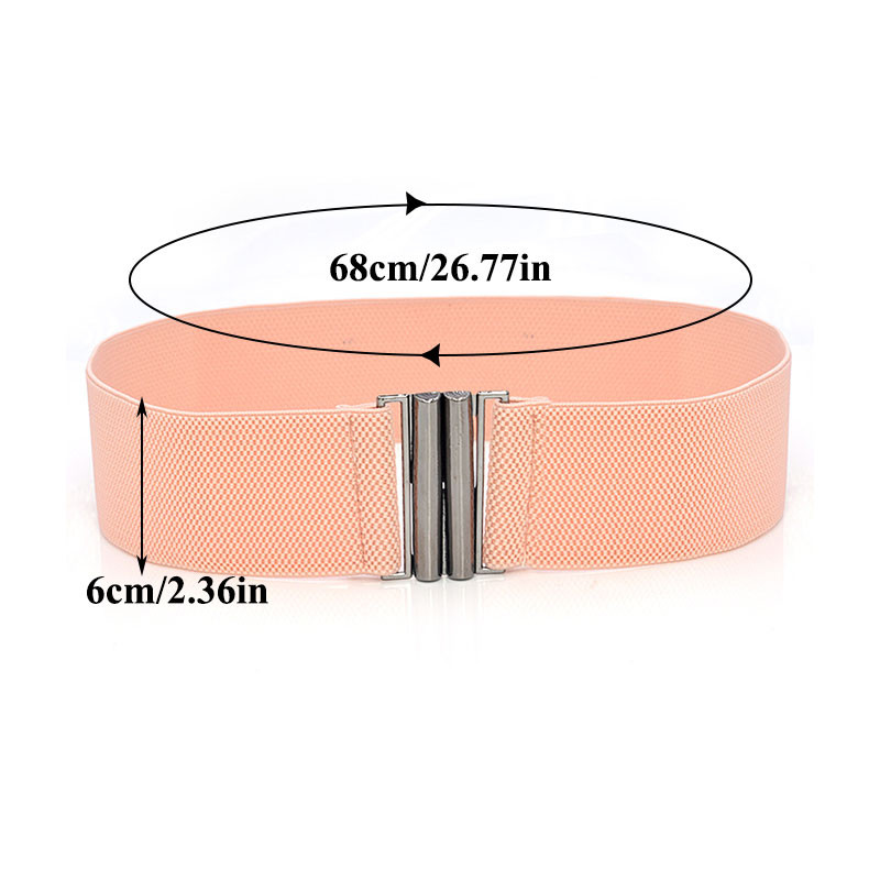 Széles elasztikus öv egyszínű fűző öv fém csat női divat szalagok sztreccs derékpánt női deréköv