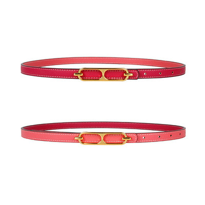 Állítható PU bőr női ruha övek vékony vékony női derék övek pánt csat női kétoldalas használatú derékpánt