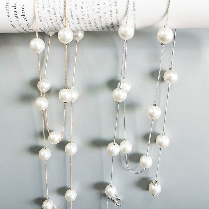 Elegáns Pearl női öv Egyszerű állítható fém vékony lánc öv női ruha keskeny derékpánt díszítő ékszerek