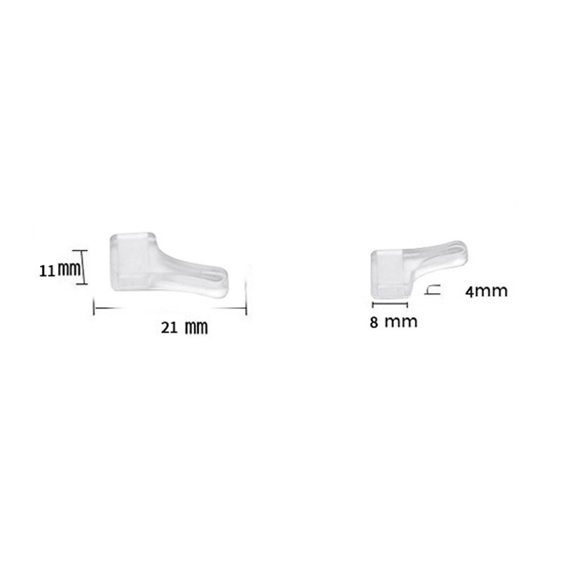 10 pár/tétel Csúszásgátló szilikon szemüvegek fülakasztók gyerekeknek és felnőtteknek Szemüvegek Sport templomcsúcsok Puha fülakasztó