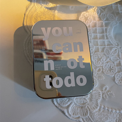 Ezüst betűs kontaktlencse-tok Hordozható szépség-kontaktlencse-tok