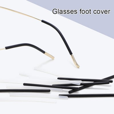 2021 Soft Silicone Anti Slip Eyeglasses Glasses Temple Tips Accessories Round Hole Ear Hooks Eye Glasses Accessories